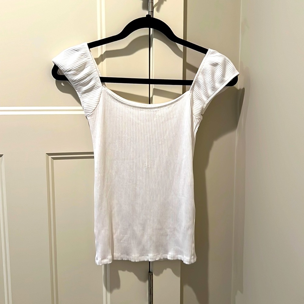 Wilfred Free cap sleeve top in cream - perfect condition!